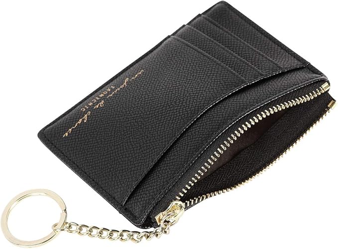 Women's 8 Cards Slim Minimalist Card Holder Coin Changes Purse Keychain Front Pocket Wallet | 8 Cards, Slim, Minimalist, Coin Changes, Purse, Keychain
