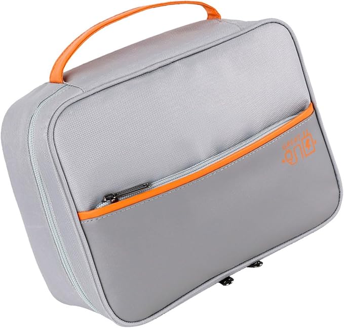 Cable Organizer Box Desk Cord Management Holder with PU Leather Portable Storage Container for Chargers Electronics Accessories