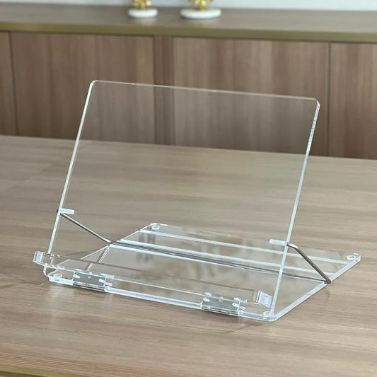 Lucite Acrylic Shtender - Adjustable Book Stand for Comfortable Hands-Free Reading, Studying or Praying
