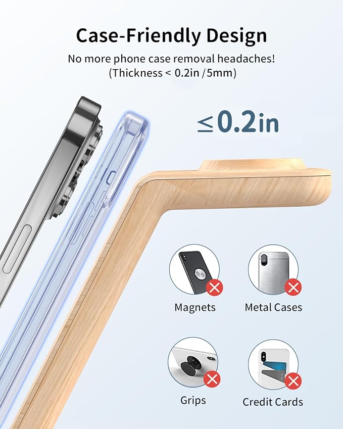 Wireless Charging Station for Apple Products: 3 in 1 Apple Wireless Charger for iPhone 16/15/14/13/12/11/SE/X Pro Max - Apple Watch Ultra/10/9/8/SE/7/6/5/4/3 - AirPods 2/3/4 Pro