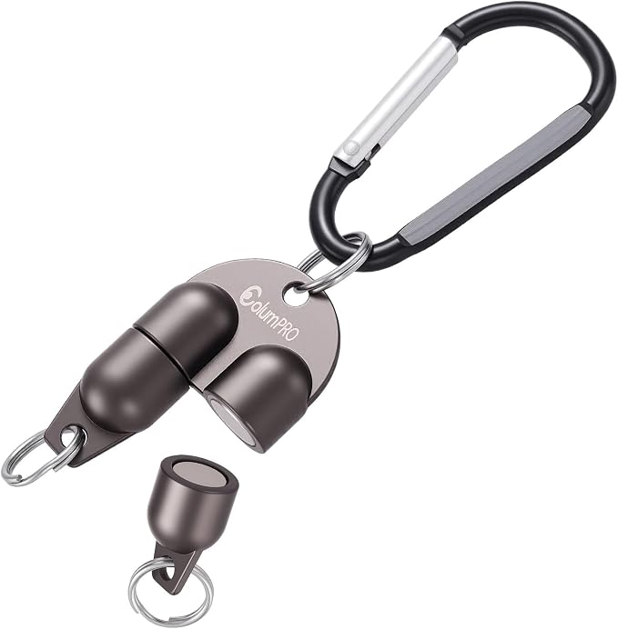 Twin Magnetic Quick Release Keychain with Carabiners, Detachable Keychain for Fly Fishing,Backpack,Outdoor