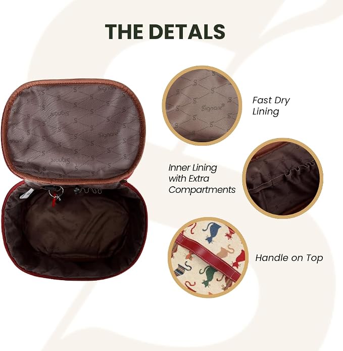 Signare Womens Vanity Bag/Toiletry Case/Make-Up Case, Available in 14 Designs