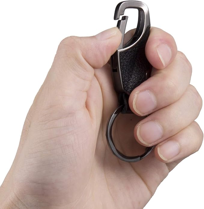 BAKUN Premium Handmade Car Leather Valet Keychain Key Organizer For Men Women, Home Key Chain Key Ring Key Holder