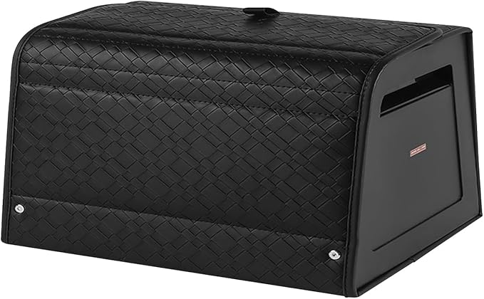 Ergocar Car Trunk Storage Organizer Leather Car Storage Box Clean Tool Accessories Container Folding Magnetic Cover Waterproof Suitable for SUV/Truck/Automotive
