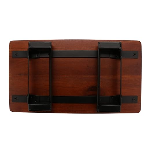 G.E.T. Enterprises Walnut 13.8" x 7.5" Wood Riser with Foldable Legs, 3" Tall Wood Heights Collection RISER-3-W (Pack of 1)