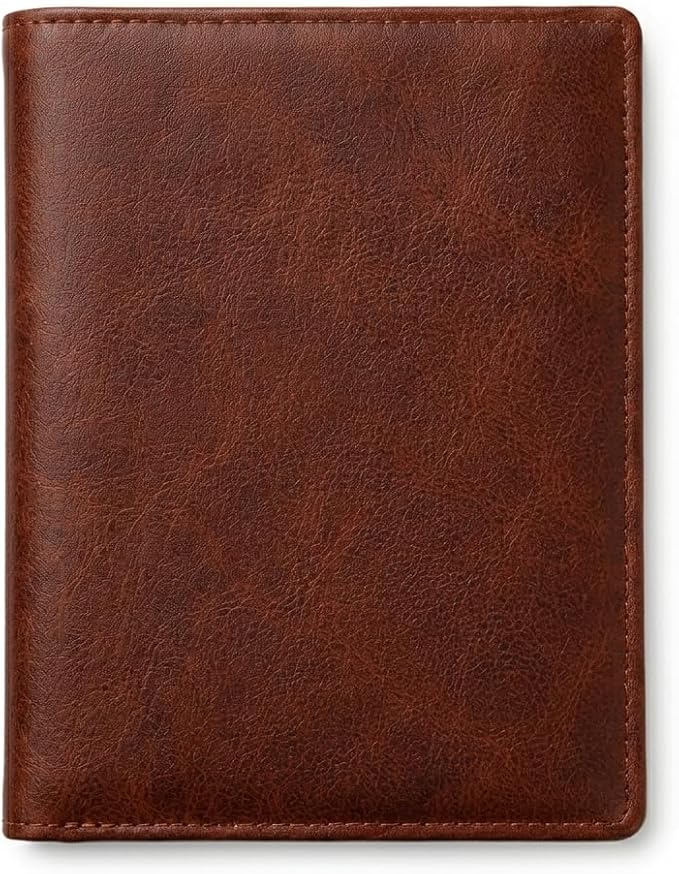 Genuine Leather Passport Holder Travel Wallet for Men & Women - Slim Passport Case with Card Slots & Cash Pocket - Travel Document Organizer