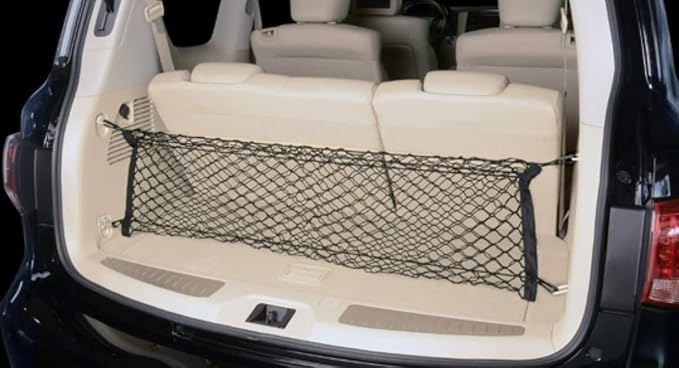 Rear Trunk Organizer Cargo Net for Nissan Armada 2005–2025 – Envelope Style Cargo Net for SUV – Premium Mesh Car Trunk Organizer Vehicle Carrier Storage – Compatible with Armada