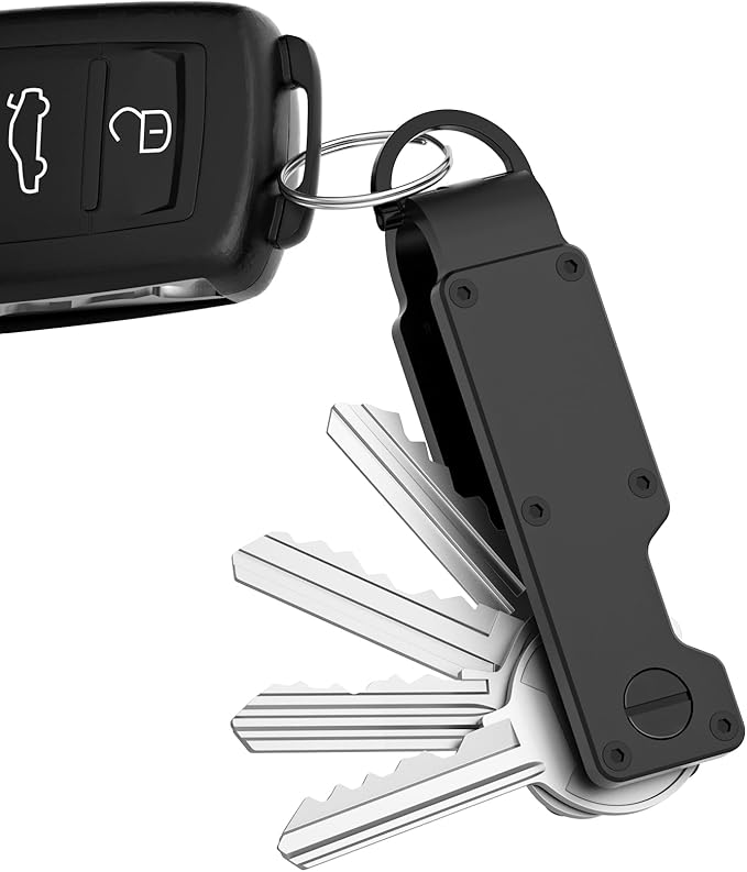 Key Organizer Minimalist Innovative Keyholder Compact Keys Organizer Smart KeyChain Secures 2-6 Keys
