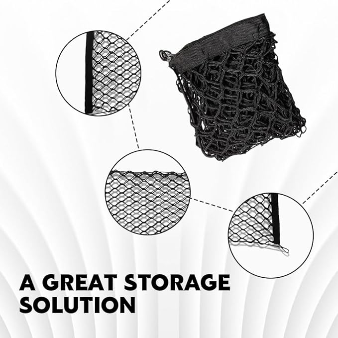 Cargo Net Stretchable, Trunk Net for SUV, Adjustable Elastic Trunk Storage Net with Hook, Universal Truck Bed Organizer Car Interior Accessories Fit for Most SUVs, Vehicles and Trucks