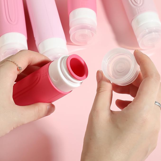 26 Pack Travel Size Toiletries, Tsa Approved Travel Containers for Toiletries, Leak Proof Silicone bottles and Shampoo Conditioner, Essential Toiletry Accessories.