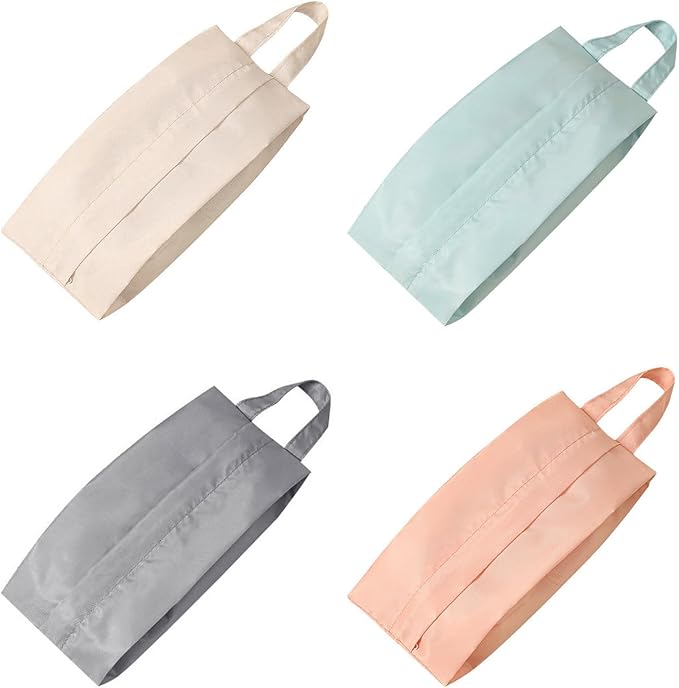 Twill Fabric Organiser with Handle Portable Laundry Bag for Underwear Socks Travel Essential Breathable Travel Underwear Organiser