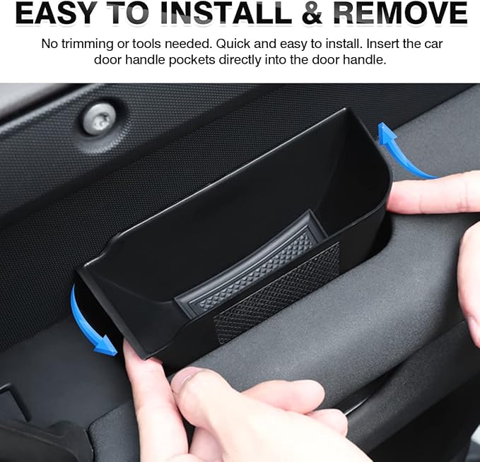 Karltys Door Side Storage Box for Land Rover Defender 90 110 130 2020-2025 2026 Accessories Defender Door Side Organizer Tray Grab Handle Pocket Box Insert Interior Accessories 2PCS