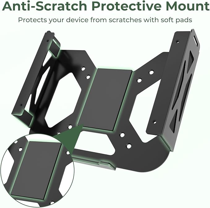 Only for Mac mini M1 / M2 Mount, Attach to Monitor Arm, Wall/ VESA/ Under Desk Mount for Mac mini M2 2023, Space Saving Bracket with Cable Management Straps