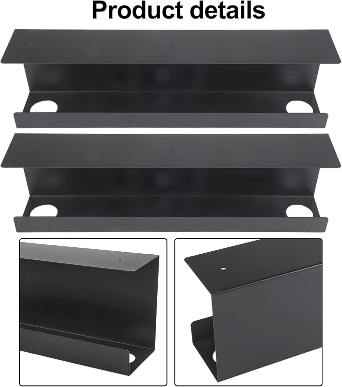 Metal Cable Trays for Efficient Under Desk Wire Management Perfect Addition to Any Home Office Setup (Black)