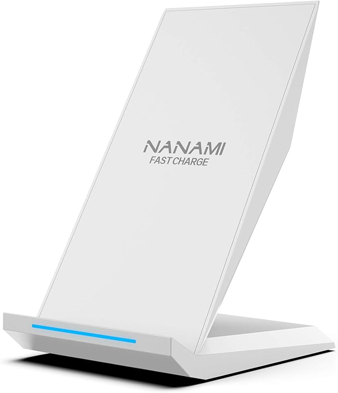 NANAMI Fast Wireless Charger - Charging Stand 7.5W Compatible with iPhone 17/17 Pro/17 Pro Max/16/15/14/13/12, 10W Phone Charger Dock for Samsung Galaxy S26/S26+/S25/S24/S24 Ultra//S23/S22/21