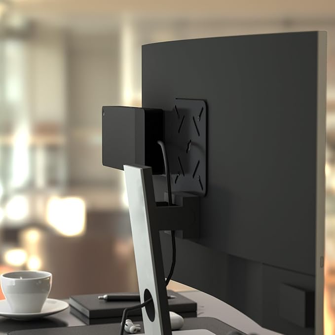 Docking Station VESA Mount Plate Compatible with Dell WD22TB4 / WD19S / W19TBS / WD19DCS, Behind Monitor VESA Mounting, Wall and Under Desk Mount Metal Dock Holder