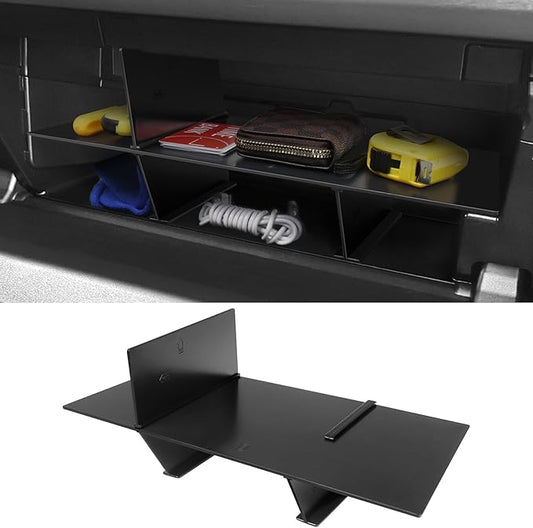 Hellet Glove Box Organizer Compatible with Toyota 2010-2020 2021 2022 2023 2024 4Runner Accessories Center Console Organizer Insert Compartment Tray