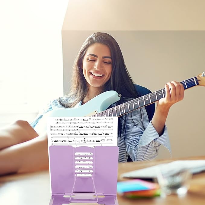 Metal Book Stand Adjustable Book Holder for Reading