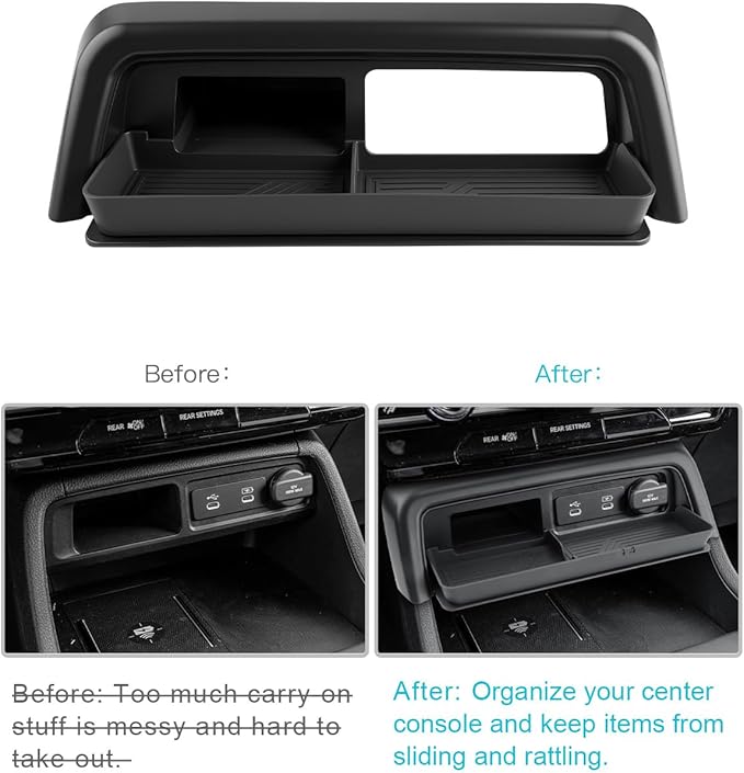 CDEFG for 2026 Honda Passport Center Console Organizer for 2026 Honda Passport Accessories Middle Console Drawer Storage Box Insert Tray