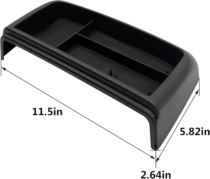 JOJOMARK Dash Storage Tray Insert behind Screen Organizer Storage Accessories fit for 2021 2022 2023 2024 GMC Yukon Chevy Tahoe Suburban Fit for Power Sliding Console