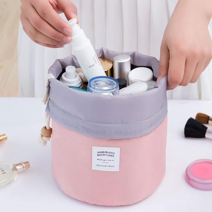 INVODA Drawstring Cosmetic Bag 12PCS Travel Makeup Bag for Women Toiletry Bag Portable Drawstring Make up Organizer Bag for Travel (12PCS)