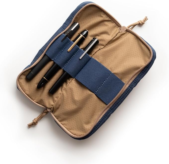 LOCHBY® Venture Pouch | Multipurpose Tactical Tool Bag | Water Resistant Waxed Canvas | Dual-Sided Zipper Pouch | for Motorcycle, Bike, EDC, Pen, Pencil, Art, Tech & Travel