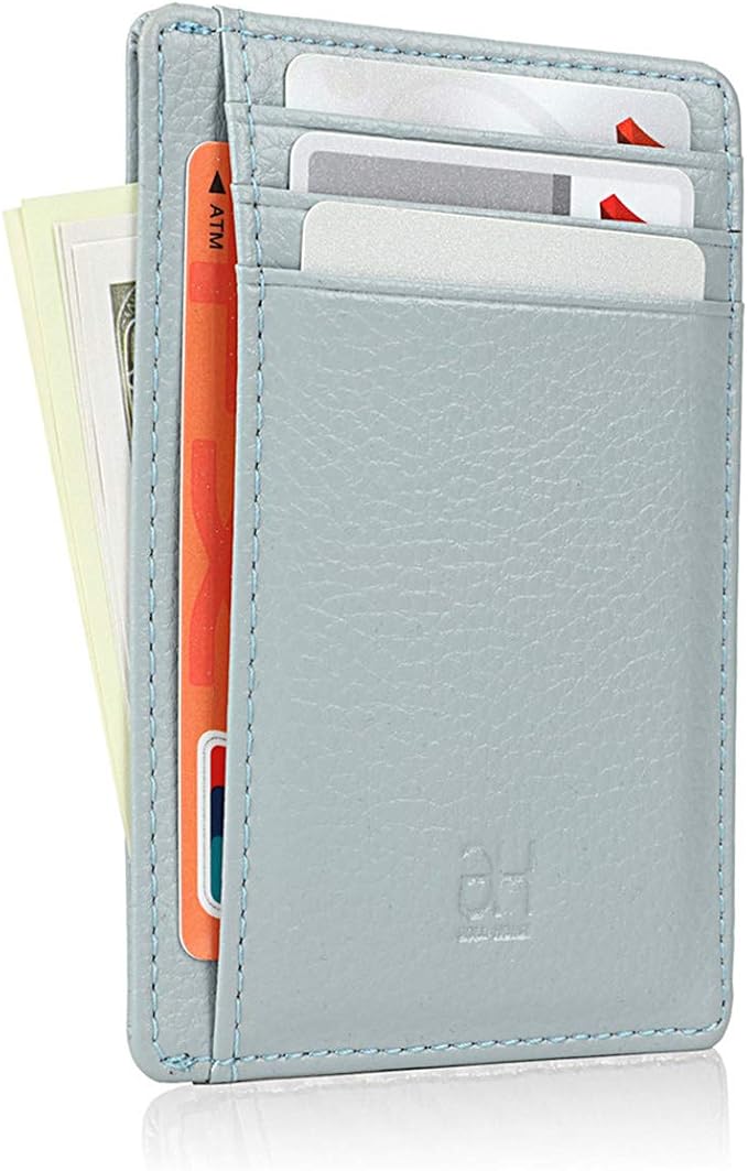 GH GOLD HORSE Slim RFID Blocking Card Holder Minimalist Leather Front Pocket Wallet for Women | Slim