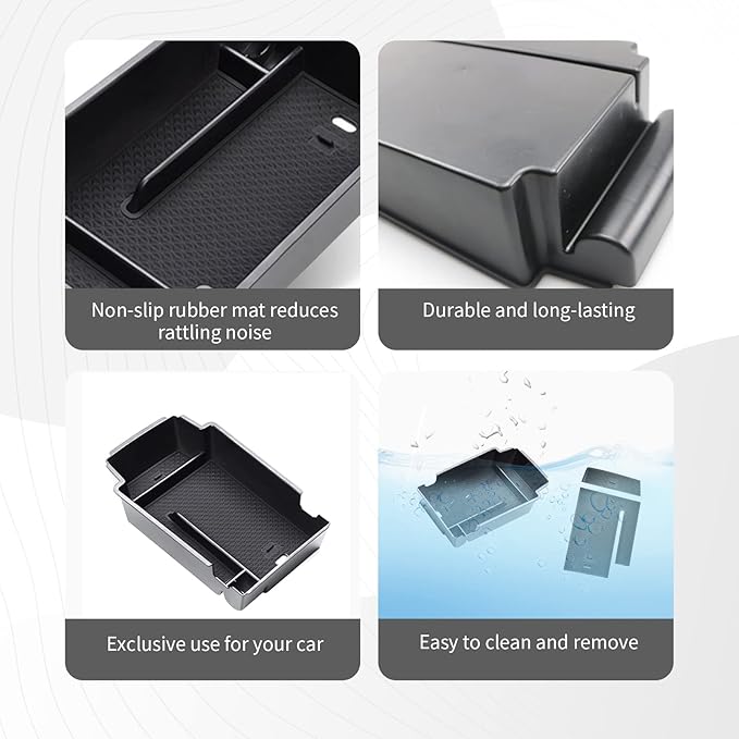 CDEFG Center Console Accessory Organizer for 2019-2025 2026 Chevy Blazer ABS Material Armrest Box Insert Tray 2019-2025 2026 Chevy Blazer Accessories (NOT for Blazer EV)