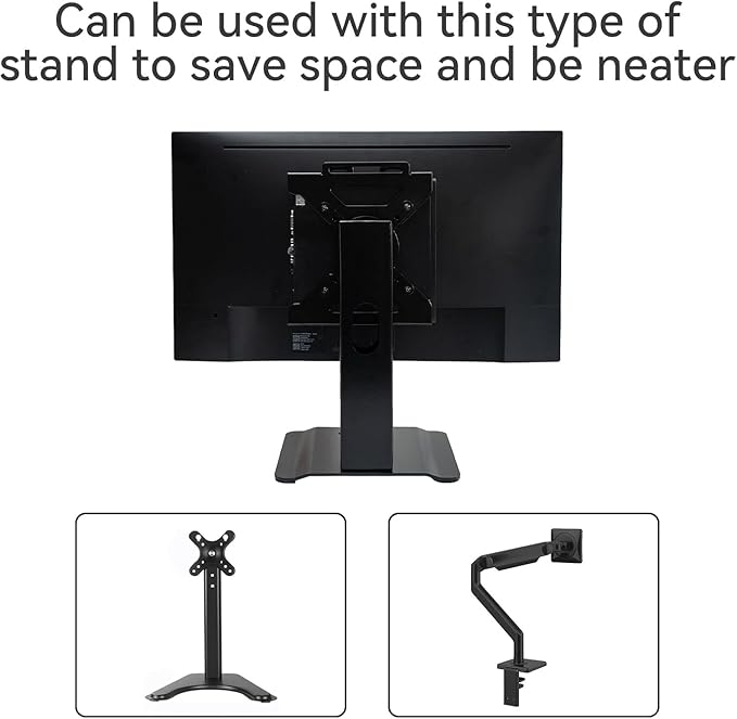 Shinar Metal Holder Compatible with Dell Mini PC Mount Mounting Bracket Form Factor Housing VESA Mount Adapter Underdesk and Wall Mount Suitable for MFF3040,3046,3050,3070,3080,5050,5060