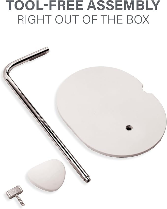 Sanus Sonos Ace Headphones Stand - Premium Stand w/Silicone Cradle Prevents Creasing & Built-in Cable Management w/Magnetic Clip for Fast Charging - Tool-Free Setup - White Sonos Headphones Holder