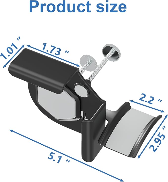 Headphone Holder for Screen, Plastic Headphone Stand, Headset Stand Suitable for AirPods Max, Sony, Bose, Beats and More (black)