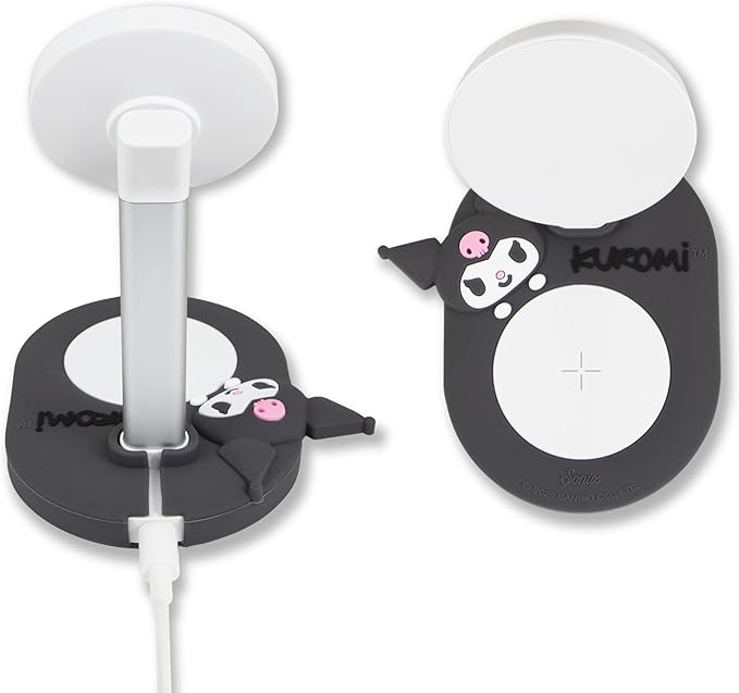 Sonix x Sanrio MagSafe Compatible 2-in-1 Charger Stand, Magnetic Wireless Charging Station for iPhone 17/16/15/14/13/12, AirPods Pro w/USB-C Cable | Kuromi