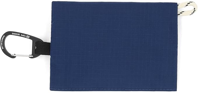 Topo Designs Accessory Bags, Travel Organizer Accessories for Smaller Items, Durable Storage Pouch, 3 Sizes, Fully Lined Pack Cloth (Mountain, Midnight/Caribbean)