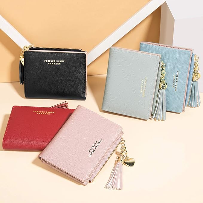 Valentoria Womens Wallet Cute Elegant Long Slim Card Holder Case Minimalist Coin Purse Thin Tassels Zip Clutch Wallets for Girls Ladies | Cute, Elegant, Long, Slim, Case, Minimalist