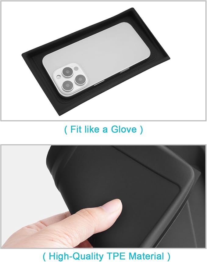 CDEFG for 2026 Volvo XC60 Center Console Organizer for 2026 Volvo XC60 Accessories Middle Console Organizer Armrest Storage Box Wireless Charging Cover