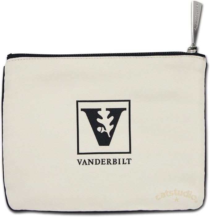 catstudio Vanderbilt University Collegiate Zipper Pouch Purse | Holds Your Phone, Coins, Makeup, Dog Treats, & Tech Tools