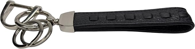 XALORA Genuine Nappa Leather Keychain – Premium Key Fob Holder for Men & Women, Universal Heavy-Duty Key Chain with Anti-Lost D-Ring