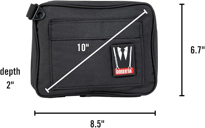 DIME BAGS Lockable Odor Sealing Padded Pouch, 3-Digit Combo Lock & Hidden Storage Pocket, Carbon Lined Scent Protection Boss