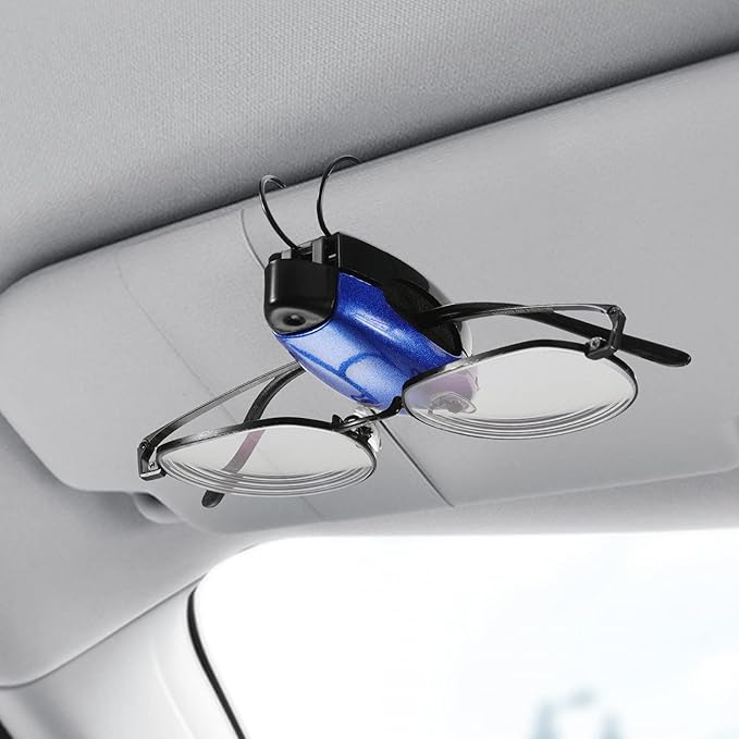 Frienda 5 Pcs Auto Car Vehicle Sun Visor Clip Holder Sunglasses Holder for Eyeglasses Mount Ticket Card Clip for Car Accessories (Stylish Color)