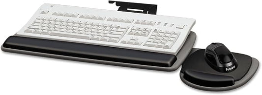 Fellowes 93841 Adjustable Standard Keyboard Platform, 20-1/4w x 11-1/8d, Graphite/Black, 4.5" x 30.5" x 20"
