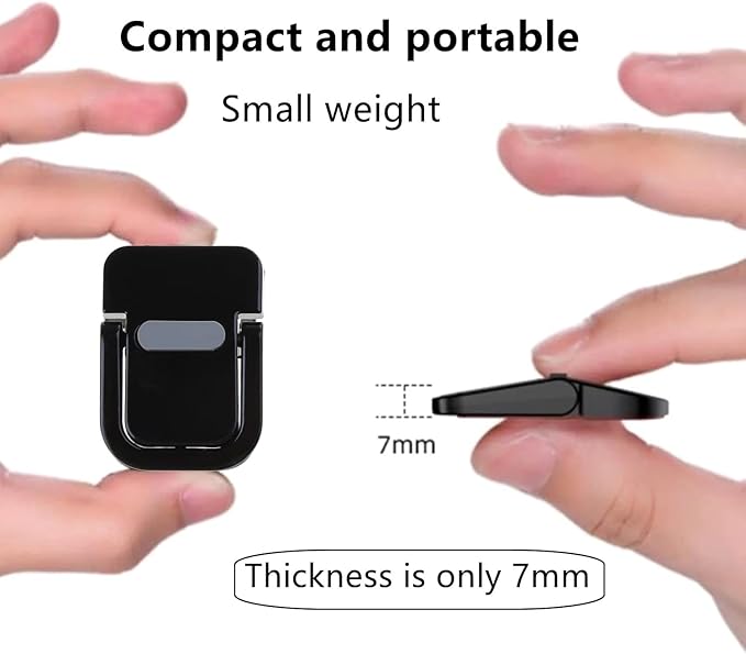 2 Pcs Laptops Stand, Portable Computer Keyboards Stand for Desk, Self-Adhesive Invisible Laptops Feet Foldable Laptops Stand for 10-15.6??Laptops, Black