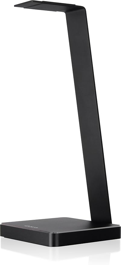 E-One Black Solid-Metal Aluminum Universal Gaming Headphone Stand/Hanger/Holder for Beats, Senheiser, Sony, Bose, Philips, Audio-Technica, Plantronics, Shure, Jabra, JVC, JBL, AKG, DJ, Gaming Headsets Display HO-HDP-ALE1BK-00