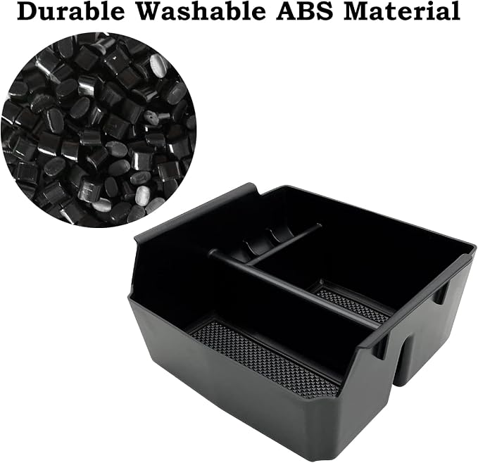 Compatible with Jeep Wrangler JK and JKU Accessories 2011-2018 Center Console Organizer Tray (Black)