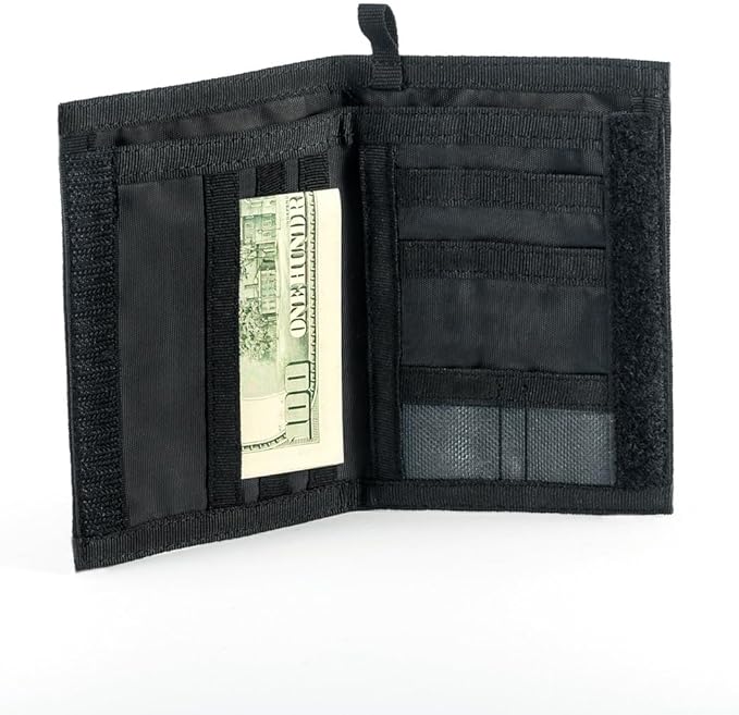 Chameleon Bifold Mens Nylon Wallet-Military Tactical Men Wallet- Canvas Thin Front Pocket Travel Bi-Fold Wallet-Best Nylon Travel Pouch