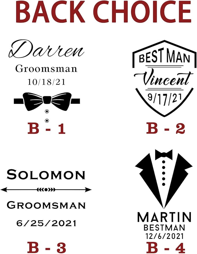 awofer Personalized Groomsmen Wallet Gifts Custom for Groomsmen Best Man Aluminum Metal Wallet with Money Clip Engraved Credit Card Holder Gift for Best Man
