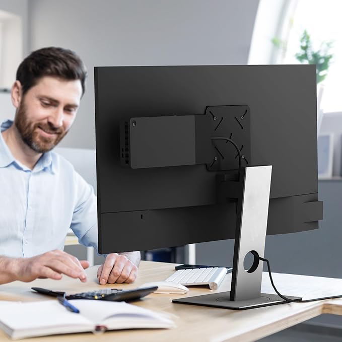 Docking Station VESA Mount Plate Compatible with Dell WD22TB4 / WD19S / W19TBS / WD19DCS, Behind Monitor VESA Mounting, Wall and Under Desk Mount Metal Dock Holder