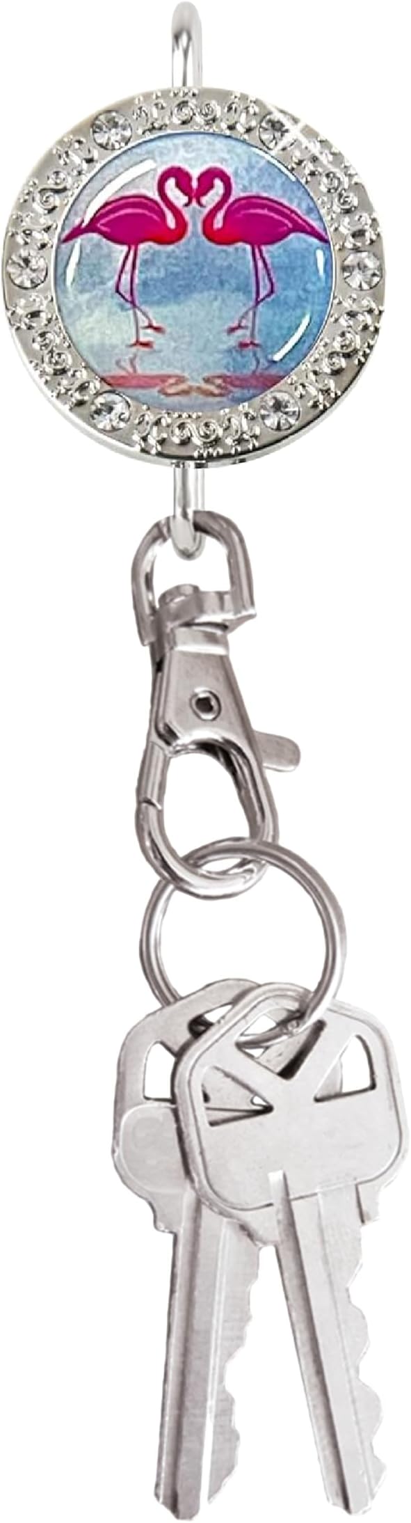 Women’s Bag Charm Key Finder, Car Keychain Hook, Cute Purse Organizer & Tote Bag Accessories, Gifts for Mom - Bling