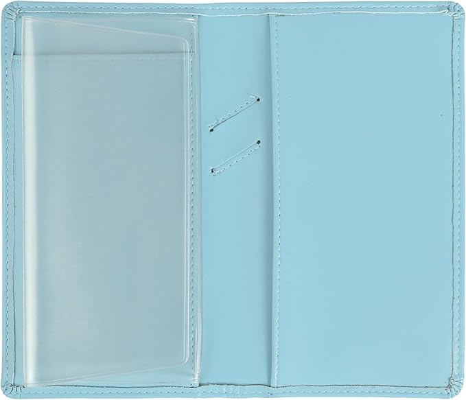 Sanlykate Leather Checkbook Cover for Men and Women, Check Book Case Card Holder with Free Divider, Standard Register Duplicate Checks with pen inserts