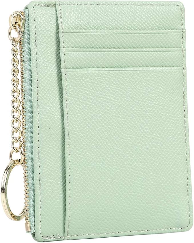 Women's 8 Cards Slim Minimalist Card Holder Coin Changes Purse Keychain Front Pocket Wallet | 8 Cards, Slim, Minimalist, Coin Changes, Purse, Keychain