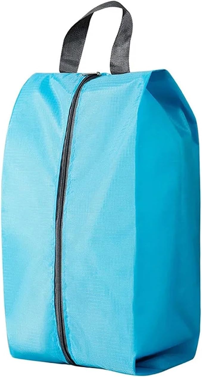 Waterproof Shoe Storage Bags - Oxford Fabric Shielded-Proof Zipper Organizer | Portable Foldable Travel Pouch for Sneakers | Ultralight Nylon Shoe Cover for Home & Outdoor Storage(Blue,42X24cm)